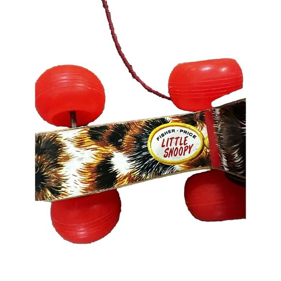 Vintage 1965 Fisher Price Little Snoopy Pull Toy Dog #2034 - Picture 2 of 2